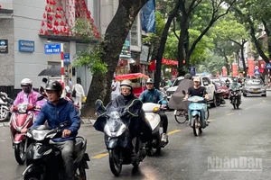 Khu vực Hà Nội mưa rào rải rác, từ đêm 9-10/3 trời chuyển rét. (Ảnh minh họa: Đ.T)