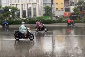 Dự báo khu vực Hà Nội nhiều mây, có mưa rào và dông rải rác, cục bộ có nơi mưa to. (Ảnh minh họa: Đ.T)