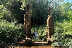 Khu vực xây dựng cầu Mã Đà.