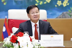 Tổng Bí thư, Chủ tịch nước Lào Thongloun Sisoulith. (Ảnh TTXVN)