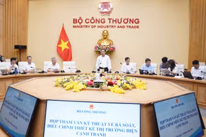 Thứ trưởng Công thương Nguyễn Hoàng Long chủ trì cuộc họp.