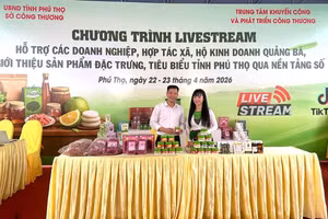 Chương trình livestream quảng bá sản phẩm đặc trưng tỉnh Phú Thọ.