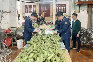 Khởi tố chủ cơ sở sản xuất giò chả sử dụng hàn the, thu giữ hơn 1,2 tấn thực phẩm vi phạm.