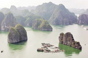 Bè nuôi thủy sản tại đặc khu Cát Bà (Hải Phòng). Ảnh: Khiếu Minh