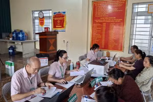 Các điểm giao dịch Ngân hàng Chính sách xã hội Bắc Kạn luôn hoạt động tích cực phục vụ nhân dân vay vốn kịp thời.