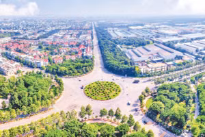 Khu công nghiệp Mỹ Phước, Thành phố Hồ Chí Minh nhìn từ trên cao (Ảnh CTV)