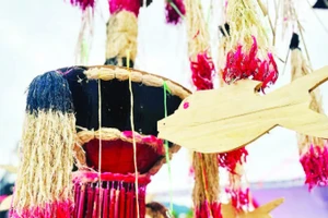 Cây nêu cùng nghệ thuật trang trí độc đáo của người Co tiêu biểu cho nghệ thuật tạo hình dân gian vùng Trường Sơn-Tây Nguyên.