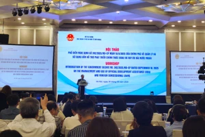 Toàn cảnh Hội thảo phổ biến Nghị định số 242/2025/NĐ-CP do Chính phủ ban hành ngày 10/9/2025, do Bộ Tài chính tổ chức vào sáng 26/9.