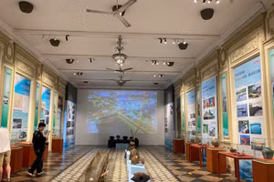 Không gian triển lãm Quá trình phát triển đô thị Sài Gòn - Thành phố Hồ Chí Minh qua tư liệu sông ngòi - kênh rạch xưa và nay. (Nguồn: Bảo tàng Thành phố Hồ Chí Minh)