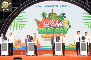 Nghi thức khai mạc Lễ hội trái cây tỉnh Đồng Tháp lần thứ I năm 2026.
