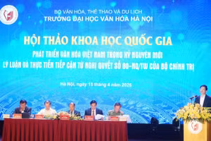 Hội thảo khoa học quốc gia về phát triển văn hóa Việt Nam trong kỷ nguyên mới. 