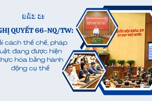 Nghị quyết 66-NQ/TW: Cải cách thể chế, pháp luật đang được hiện thực hóa bằng hành động cụ thể