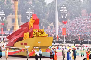 Lễ kỷ niệm, diễu binh, diễu hành 80 năm Cách mạng Tháng Tám thành công và Quốc khánh 2/9 tại Quảng trường Ba Đình, Hà Nội. (Ảnh TRẦN AN)