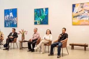 Các nghệ sĩ tham dự Art Talk – một chương trình “Luận đàm cùng nghệ thuật” lần đầu tiên được Masterise Group và hệ sinh thái giới thiệu và tổ chức.