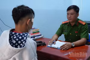 P.H.K tại cơ quan Công an.