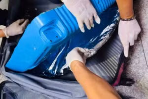 4,5kg cocain bị lực lượng hải quan phát hiện được cất giấu tinh vi trong hành lý cá nhân của nữ hành khách người nước ngoài.