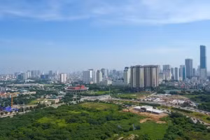 Một góc trung tâm Hà Nội. (Ảnh DUY LINH)