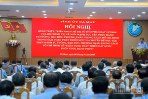 Quang cảnh hội nghị. (Ảnh: HỮU TÙNG)