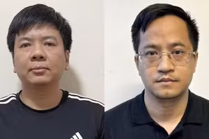 Bị can Nguyễn Ngọc Thủy và Đặng Văn Hiển. (Nguồn: Bộ Công an)