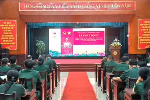 Quang cảnh lễ phát động. (Ảnh: MẠNH HÙNG)