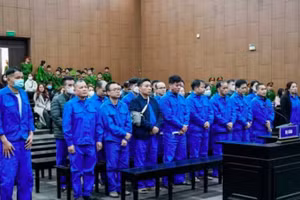 Quang cảnh phiên tòa phúc thẩm