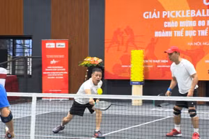 Giải pickleball kỷ niệm 80 năm Ngày Thể thao Việt Nam.