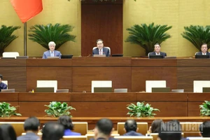 Toàn cảnh phiên họp sáng 1/12. (Ảnh: DUY LINH)