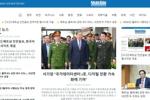 Hôm nay, Báo Nhân Dân khai trương trang Nhân Dân điện tử tiếng Hàn Quốc