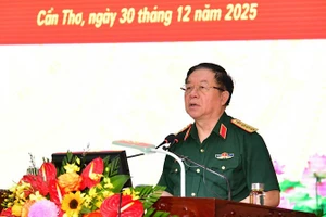 Đại tướng Nguyễn Trọng Nghĩa phát biểu chỉ đạo tại Hội nghị.