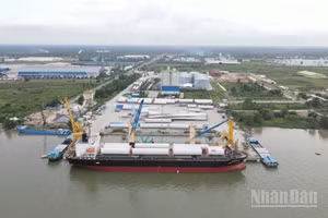 Một góc Khu công nghiệp Sông Hậu, thành phố Cần Thơ. (Ảnh: THANH TÂM)