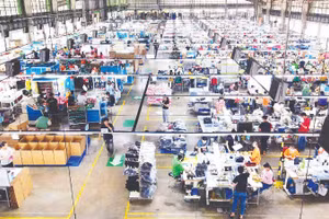 Xưởng sản xuất da giày thuộc Tập đoàn Thái Bình Shoes.