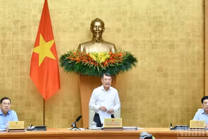 Thủ tướng Chính phủ Lê Minh Hưng chủ trì Phiên họp Chính phủ thường kỳ tháng 4. (Ảnh: Thanh Giang)