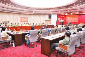Bộ Công an họp ban soạn thảo, tổ biên tập dự án Bộ luật Hình sự (sửa đổi). (Ảnh BỘ CÔNG AN)