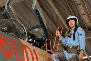 Đại úy Nguyễn Việt Khu đã sẵn sàng cho lần đầu trực Tết.