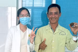 Bệnh nhân đã phục hồi sau phẫu thuật. 