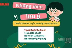 [Video] TP Hồ Chí Minh công bố lịch thi tuyển sinh lớp 10 năm học 2026–2027