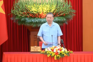 Tổng Bí thư, Chủ tịch nước Tô Lâm phát biểu tại cuộc làm việc. (Ảnh: ĐĂNG KHOA)