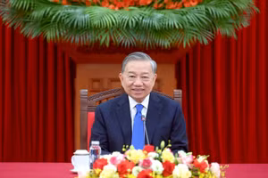 Tổng Bí thư, Chủ tịch nước Tô Lâm điện đàm với Chủ tịch Đảng Dân chủ Tự do Nhật Bản, Thủ tướng Nhật Bản Takaichi Sanae. (Ảnh: ĐĂNG KHOA)