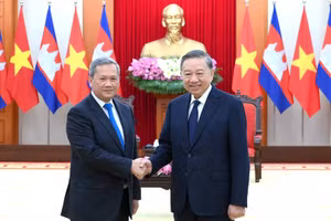 Tổng Bí thư, Chủ tịch nước Tô Lâm và Thủ tướng Campuchia Hun Manet thăm chính thức Việt Nam. (Ảnh: ĐĂNG KHOA)