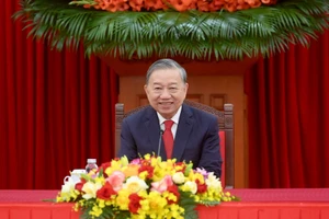 Tổng Bí thư Tô Lâm điện đàm với Tổng Bí thư, Chủ tịch nước Cộng hòa nhân dân Trung Hoa Tập Cận Bình. (Ảnh: ĐĂNG KHOA)