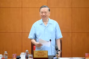 Tổng Bí thư, Chủ tịch nước Tô Lâm phát biểu tại cuộc làm việc. (Ảnh: ĐĂNG KHOA)