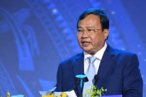 Chủ tịch Ủy ban nhân dân tỉnh Tây Ninh Lê Văn Hẳn phát biểu.