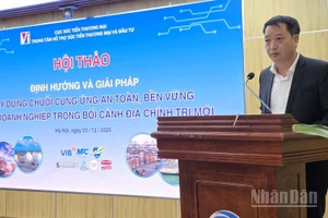 Phó Cục trưởng Xúc tiến thương mại Bùi Quang Hưng. (Ảnh: KIM DUNG)
