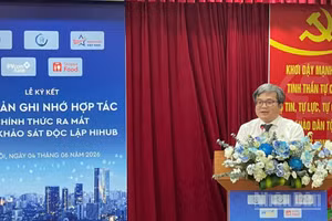 Phó Chủ tịch Ủy ban nhân dân thành phố Hà Nội Trương Việt Dũng phát biểu tại sự kiện. (Ảnh: V.T)