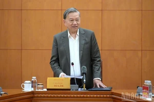 Tổng Bí thư Tô Lâm phát biểu kết luận tại buổi làm việc. (Ảnh: ANH KHOA)