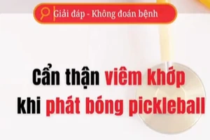 [Video] Cẩn thận viêm khớp khi phát bóng pickleball