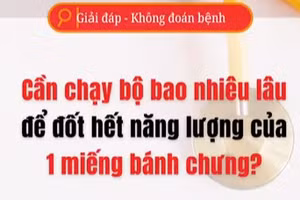 [Video] Cần chạy bộ bao lâu để dốt hết năng lượng từ một miếng bánh chưng?