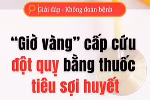 [Video] "Giờ vàng" cấp cứu đột quỵ bằng thuốc tiêu sợi huyết