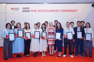 Các nghiên cứu sinh nhận học bổng Tiến sĩ tại Khoa Kinh doanh, RMIT Việt Nam.