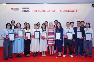 Các nghiên cứu sinh nhận học bổng Tiến sĩ tại Khoa Kinh doanh, RMIT Việt Nam.